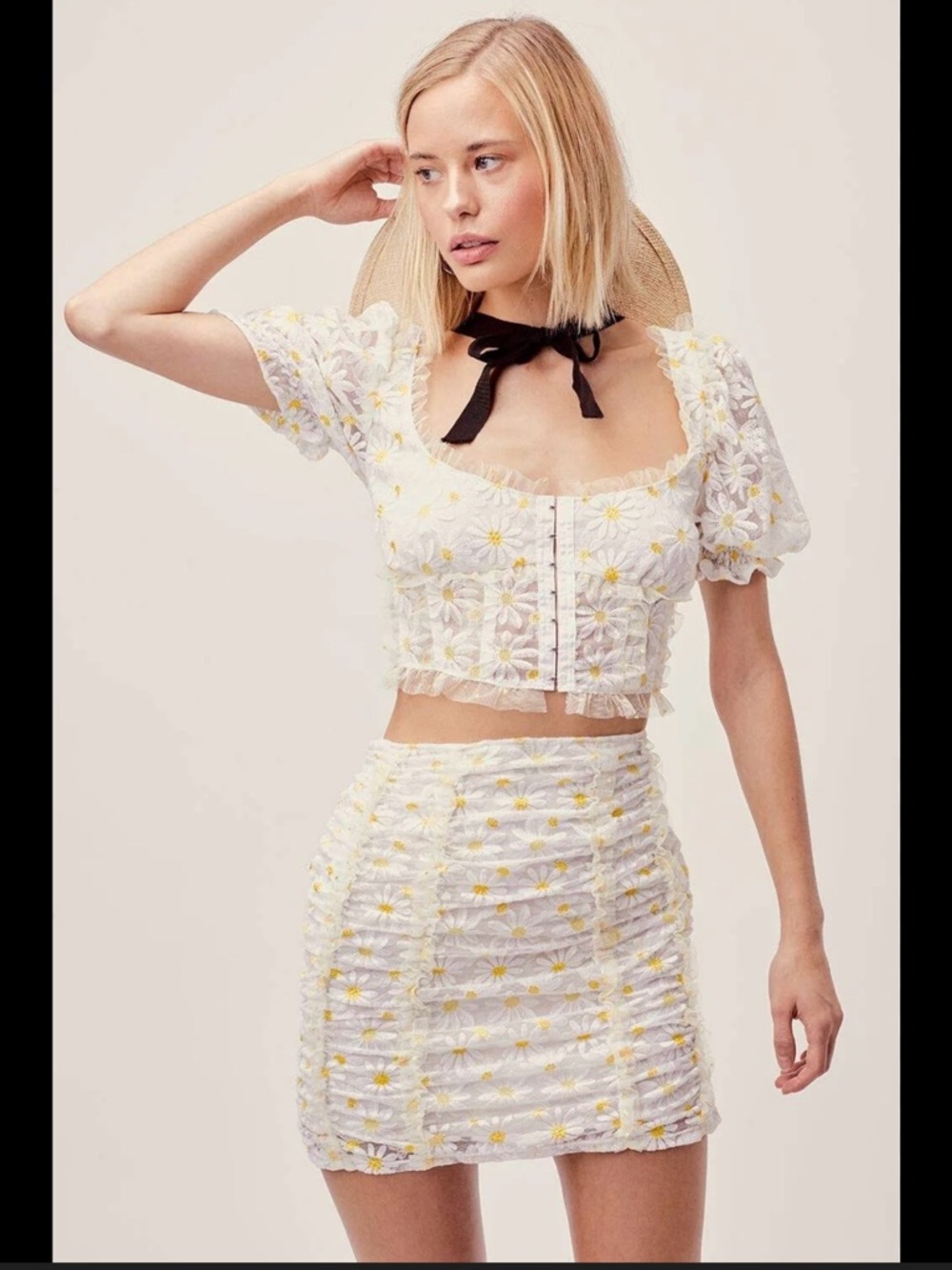 For Love and lemons Brulee Daisy Mini set M/L